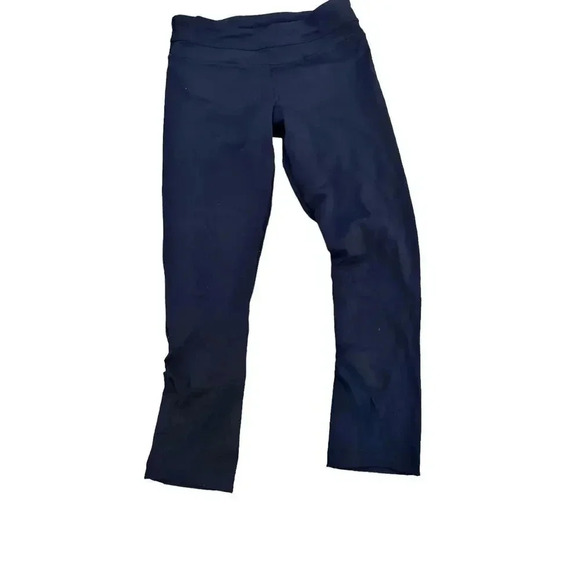 Athleta Dark Blue Fitted High Rise Elation Capri Legging Size 6 - Picture 2 of 8